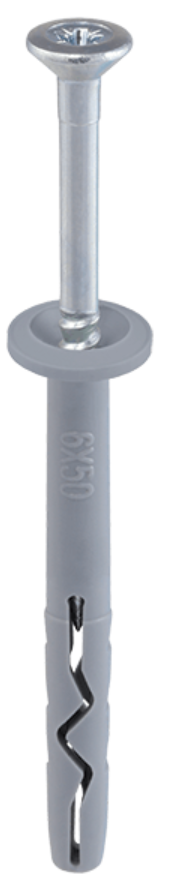 100x Kołki szybkiego montażu kołek z kołnierzem 6x80 KLIMAS SMK6x80 Wkręt-met