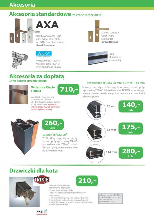Drzwi wejściowe zewnętrzne Wikęd Premium wzór 37