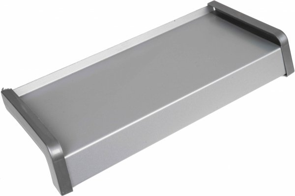 Parapet zewnętrzny stalowy srebrny RAL 9006 300mm