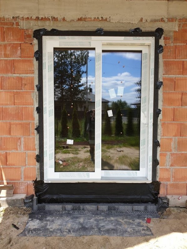 Taśma EPDM Pełny klej 25cm/20m folia membrana okna