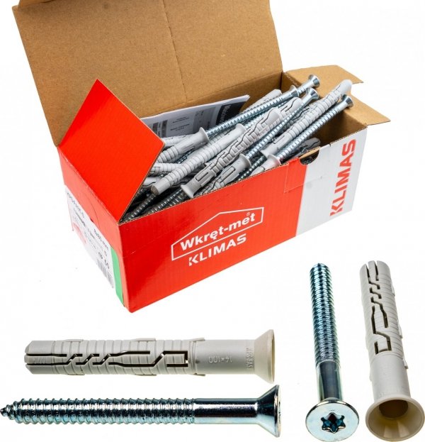 Kołki ramowe rozporowe 14x100 STOŻEK TX torx 20szt