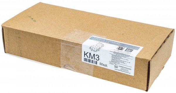 50x Kątownik ciesielski 60x60x40 2mm łącznik KM3