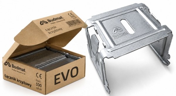 Łącznik krzyżowy do profili CD60 sufitów podwieszanych 0,8mm EVO 100szt