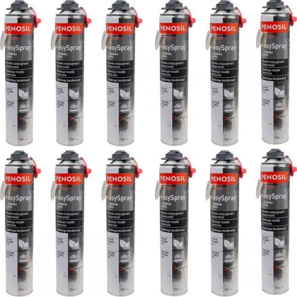 12x Piana pur natryskowa EasySpray+Dysze