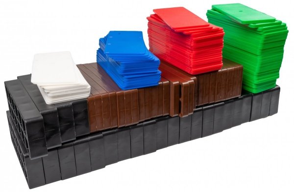 Podkładki 140x53x1,2,3,5,10,20 MIX po 25szt=150szt