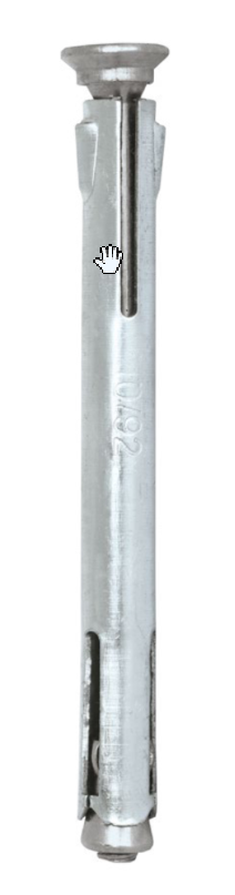 Kotwa łącznik do ościeżnic drzwi LO 10x152 100szt