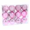 Bombki 12szt 8cm Róż KR1202B [2op]