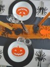 Zestaw Napis Happy Halloween Plus Dodatki Czerń [ Komplet 100 opakowań ]
