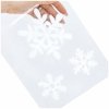Naklejka Żelowa Białe Śnieżynki KR1402 WZ4 [15szt]