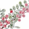 Gałązka Liście/Głód Ośnieżona 67cm KR1741 [10szt]