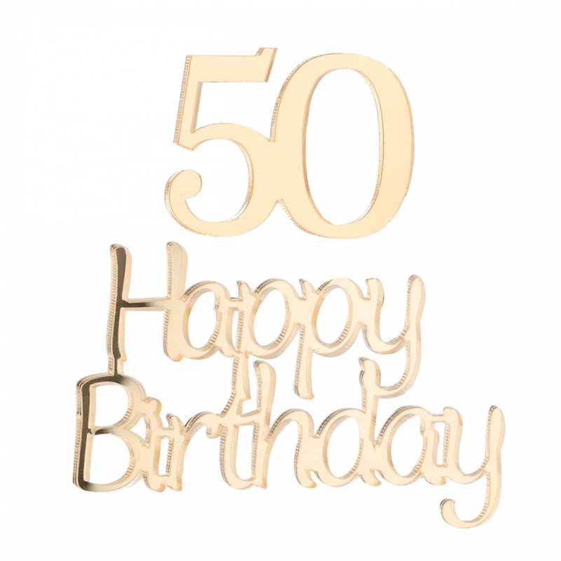 Napis Happy Birthday+50 Plexi [50kompletów]