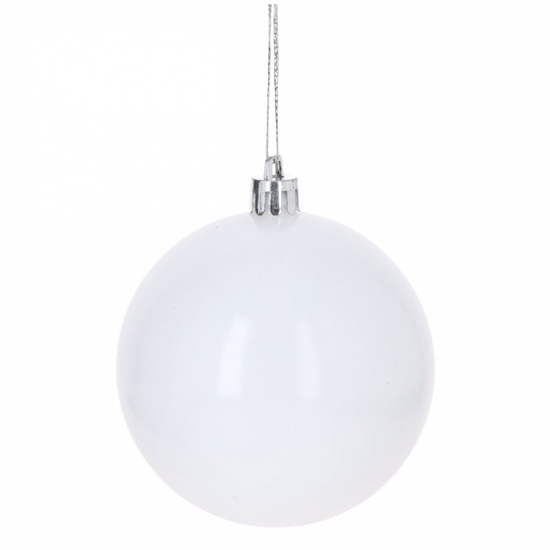 Bombki 12szt 3cm Białe KR1205A [60op]