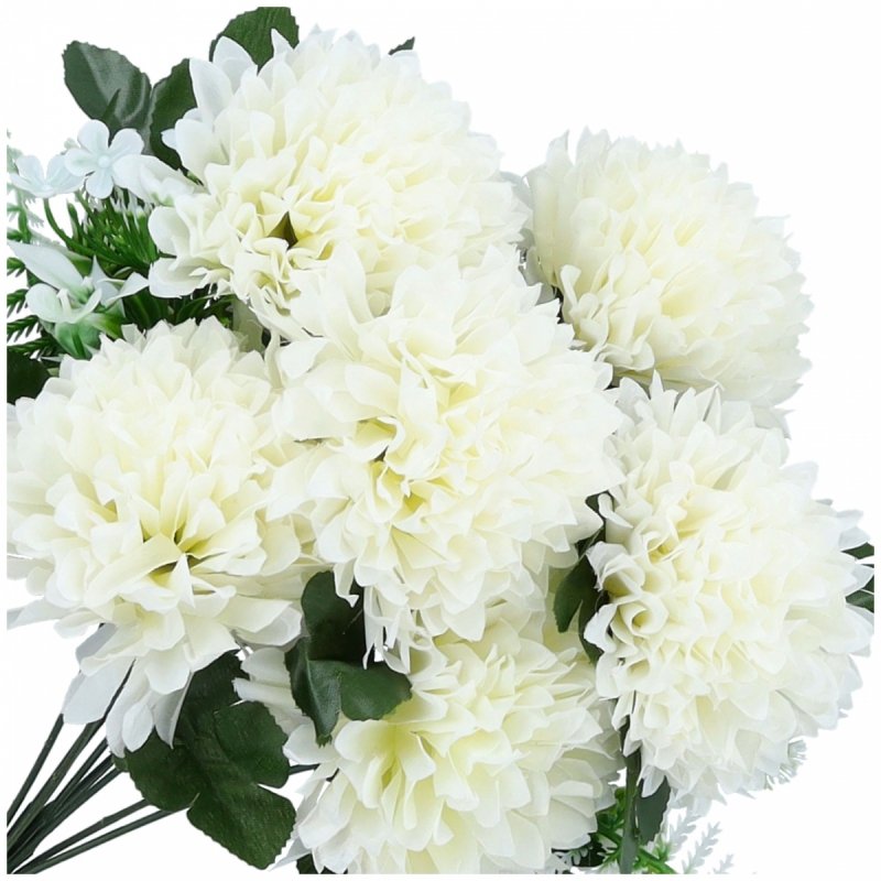 Bukiet Chryzantema 42cm Ecru KR1876A [20szt]