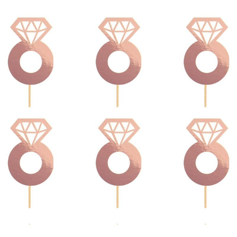 Toppery Pierścionki Rosegold [100kompl]