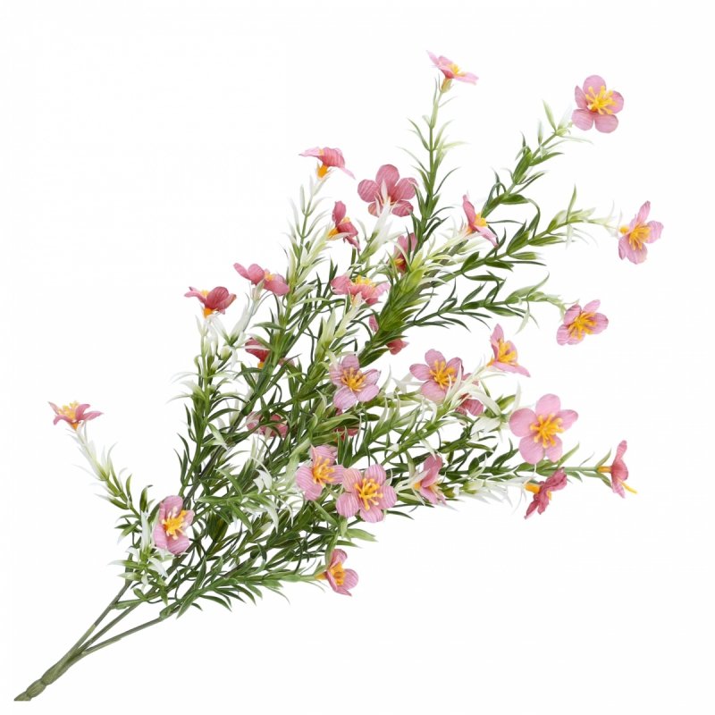 Gałązka Kwiaty Ciemny Róż KR2202 70cm [50szt]