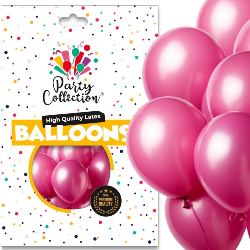 Balony Vintage Malinowy 50szt KR649-33 [10opak]