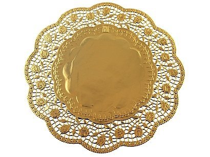 Serwetka Ozdobna Złota [ Komplet - 10 sztuk]