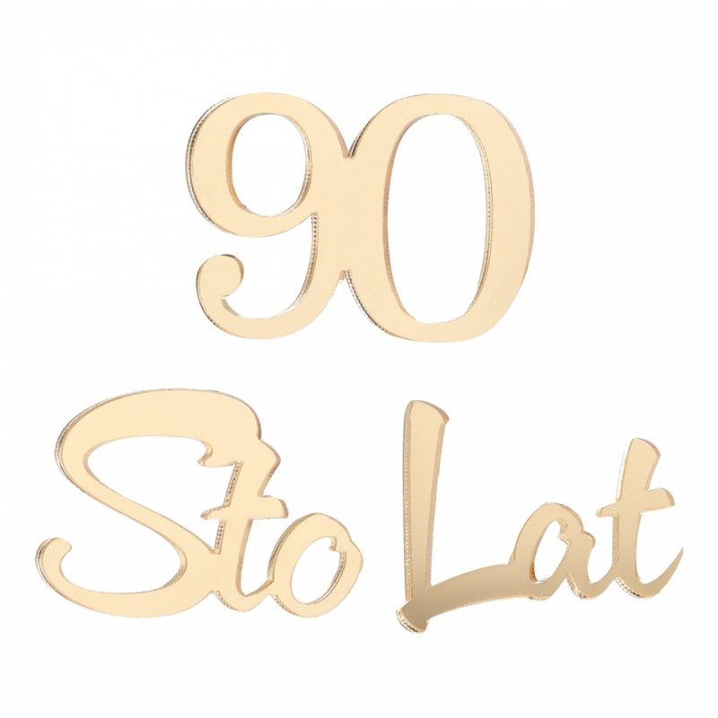 Napis Sto Lat+90 Plexi [50kompletów]