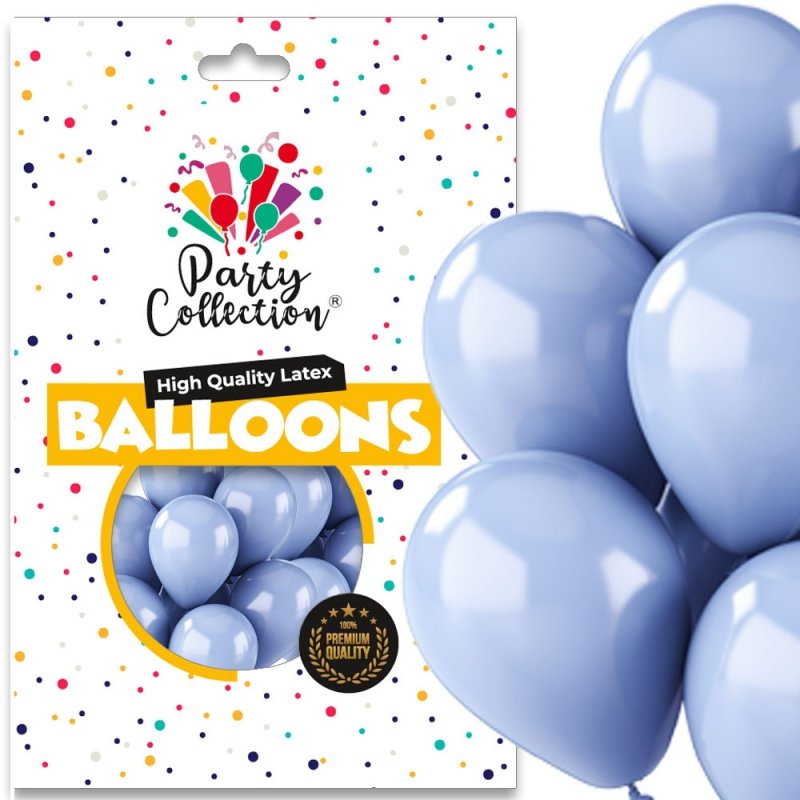 Balony Vintage Jasny Dżins 14" 50szt KR649-11 [10opak]