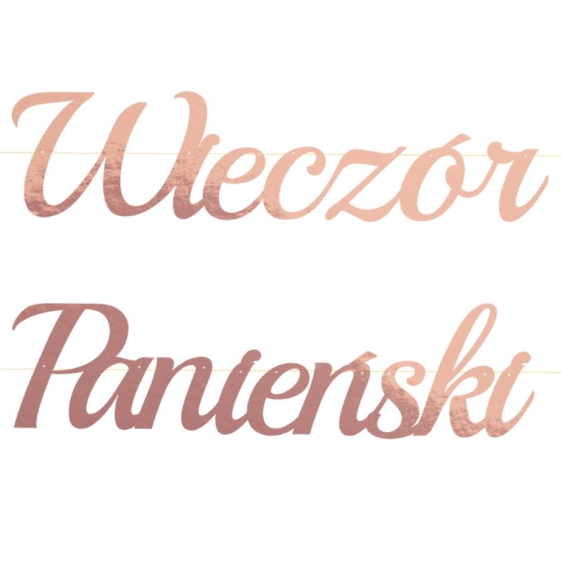 Baner Duży Wieczór Panieński Rosegold [30opak]