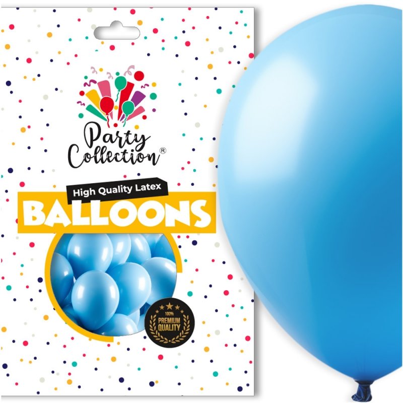 Balony Pastel Niebieskie 18" 25szt KR541-6 [5opak]