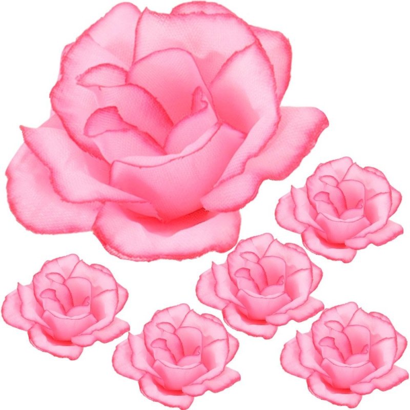 Główka Róża 6szt Różowy [20opak]