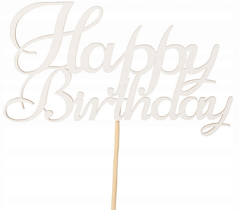 Topper Beermata Happy Birthday Cienki [10 sztuk]
