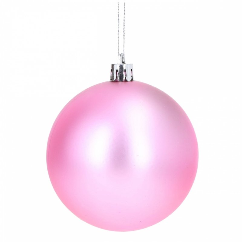 Bombki 12szt 6cm Róż KR1202B [25op]