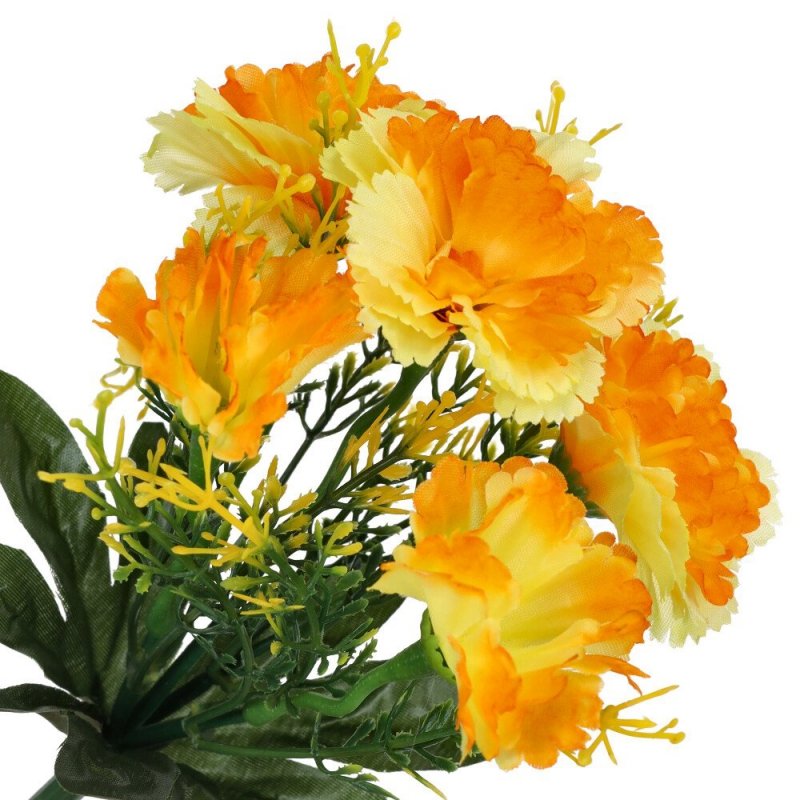 Goździki Bukiet Kwiatów Pomarańcz-Żółty [ 20szt ]