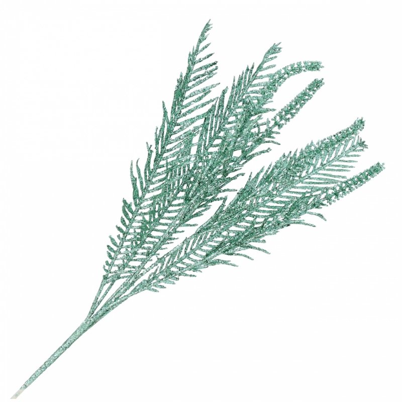 Gałązka Brokat Palma Zielony 75cm KR1616 [30szt]