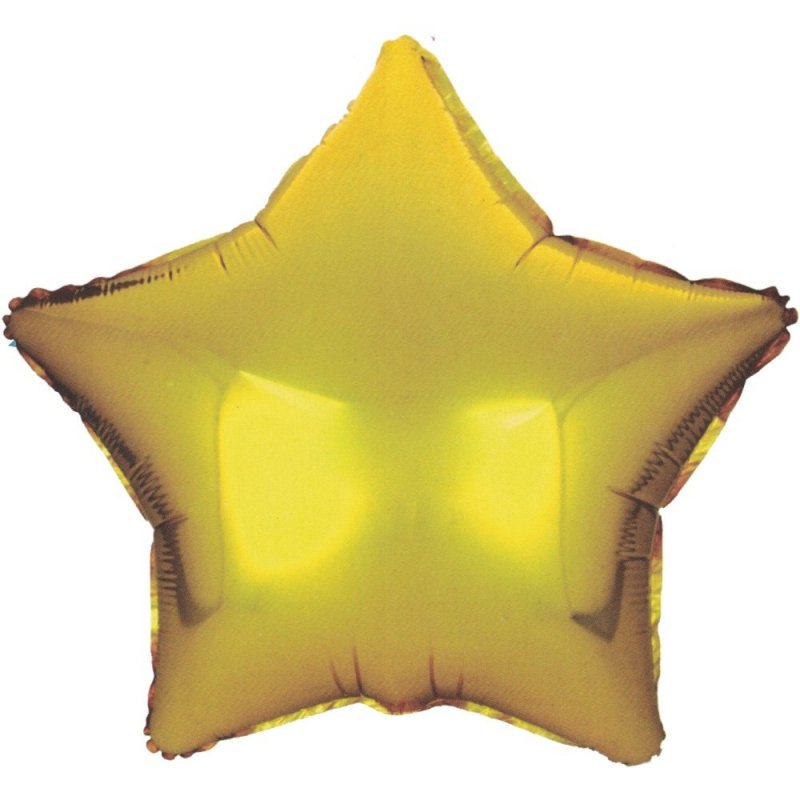 Balon Foliowy Gwiazdka 45cm Złoto [ Komplet  20. sztuk ]