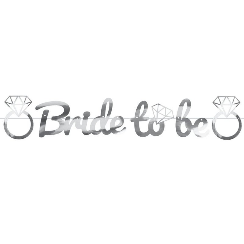 Baner Bride To Be Srebro [ 5szt ]