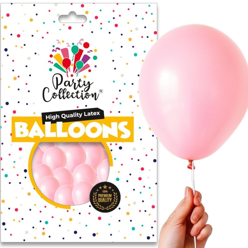 Balon Pastel Róż 5" 100szt KR533-9 [10opak]