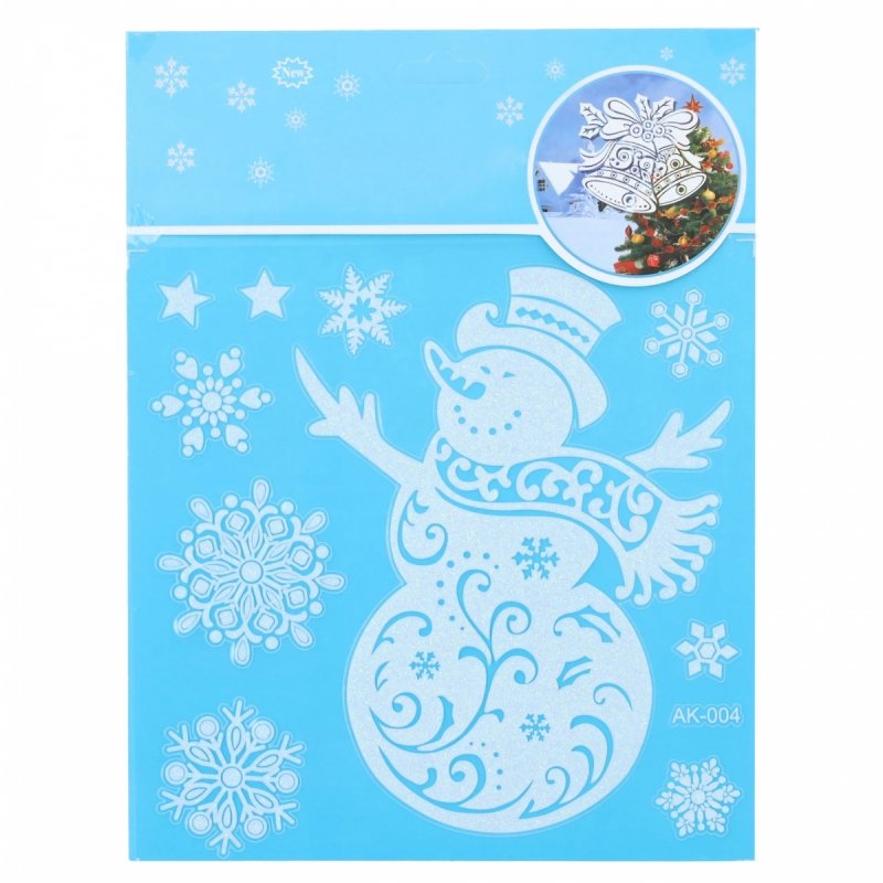 Naklejka Biała Bałwan KR1375 [80szt]