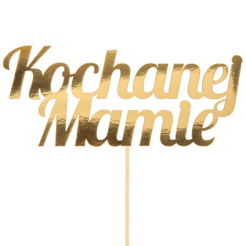 Topper Gold Kochanej Mamie [ Komplet 50 Sztuk ]