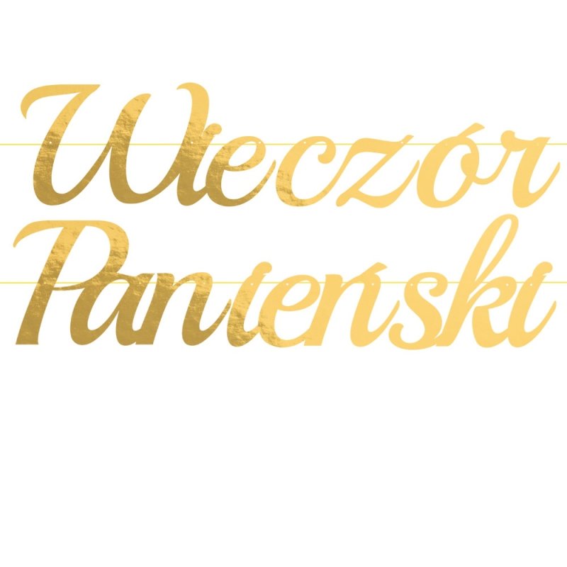 Baner Duży Wieczór Panieński Złoto [30opak]