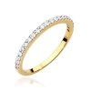 Pierścionek złoty 585 diamenty naturalne 0,18ct W0531