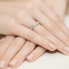 Pierścionek złoty 585 z brylantem 0,20ct zaręczynowy W-349