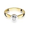 Pierścionek złoty 585 z brylantem 0,15ct zaręczynowy W-294