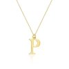 Zawieszka złota 585 literka litera P z brylantem 0,005ct 