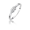 Pierścionek złoty 585 z brylantami 0,11ct zaręczynowy W-427