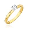 Pierścionek złoty 585 z brylantem 0,15ct zaręczynowy W-484