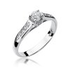 Pierścionek złoty 585 z brylantami 0,33ct zaręczynowy W-16