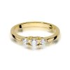 Pierścionek złoty 585 z brylantami 0,33ct W-377 zaręczynowy