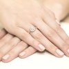 Pierścionek złoty 585 z brylantami 0,40ct W-4 zaręczynowy