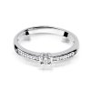 Pierścionek złoty 585 z brylantami 0,13ct zaręczynowy W-288