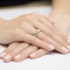 Pierścionek złoty 585 z brylantami 0,45ct W-356 zaręczynowy