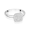 Pierścionek złoty 585 z brylantami 0,13ct zaręczynowy W-448