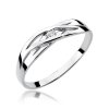 Pierścionek złoty 585 z brylantem 0,05ct zaręczynowy W-156