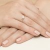 Pierścionek złoty 585 z brylantem 0,25ct W-224b zaręczynowy